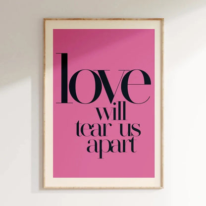 Pink Music Lyrics Wall Art Canvas - 12 / 20x30cm No Frame - Posters