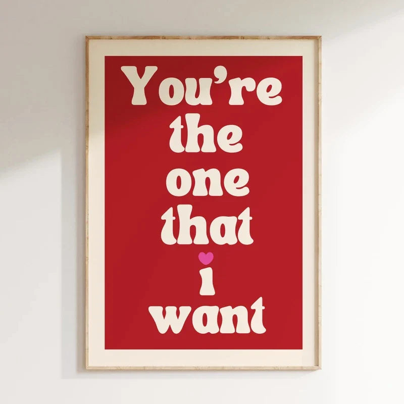 Pink Music Lyrics Wall Art Canvas - 3 / 30x42cm No Frame - Posters