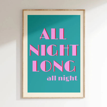 Pink Music Lyrics Wall Art Canvas - 5 / 20x30cm No Frame - Posters