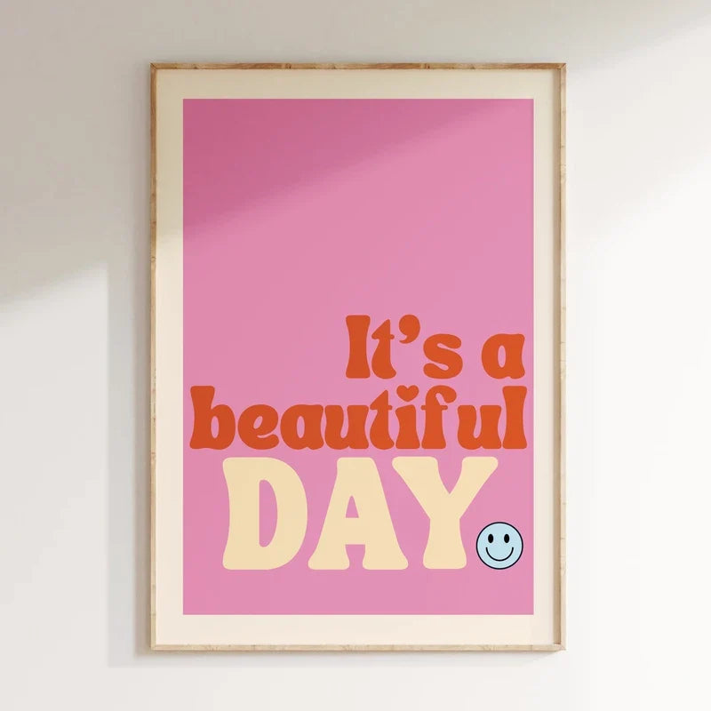 Pink Music Lyrics Wall Art Canvas - 9 / 20x30cm No Frame - Posters