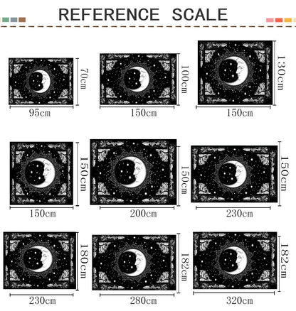 Pink Planet Tarot Tapestry Wall Hanging Psychedelic Witchcraft Mystic Hippie Tapiz Art Boho Home Decor