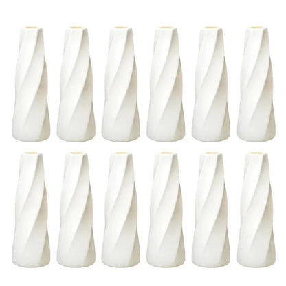 Plastic Retro Flower Vases 6-20 Pack - 12 pack / CHINA - Vase