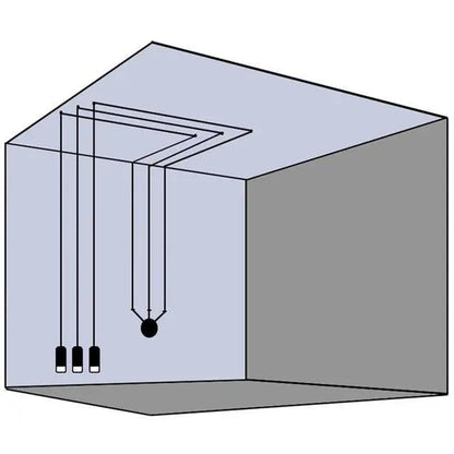 Plug-In Hanging Lights - 3 Pendants (6m)