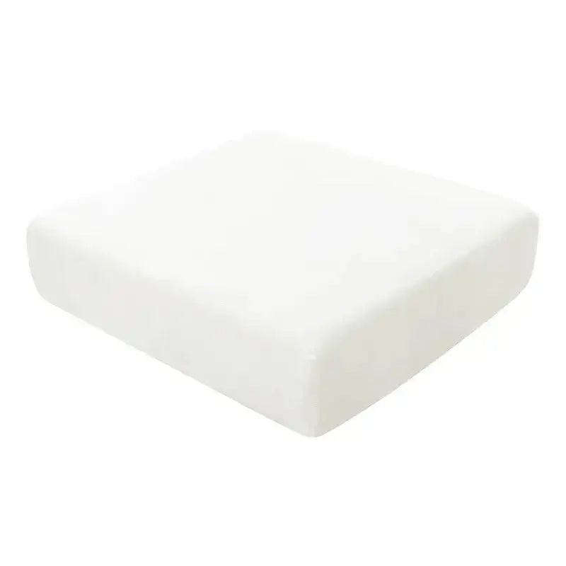 White rectangular sofa cushion with soft plush fabric surface for living room protector elastic cover