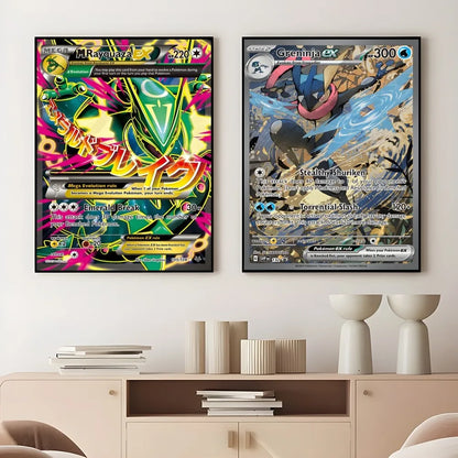Pokemon Card Poster Set - Wall Art Decor - Posters