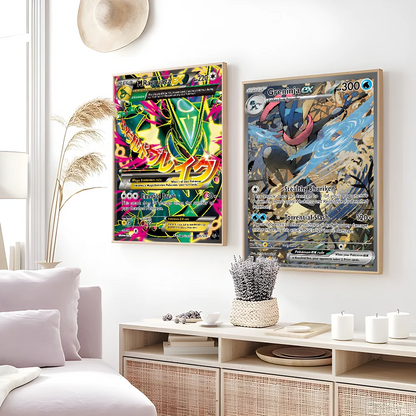 Pokemon Card Poster Set - Wall Art Decor - Posters
