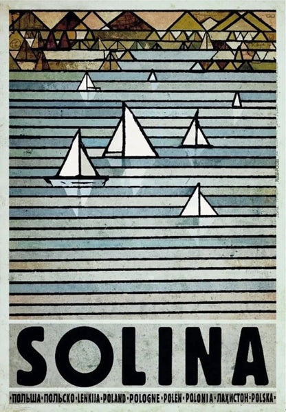 Poland City Vintage Posters Canvas Prints