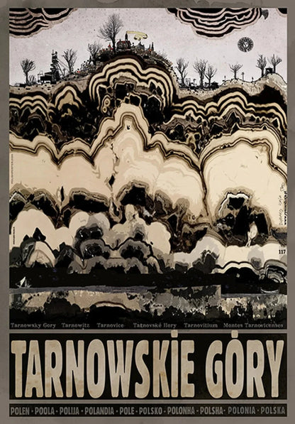 Poland City Vintage Posters Canvas Wall Art