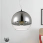 Post-Modern Glass Globe Pendant Light - 6"/8"/10" Width - 1 Light - Sliver Finish