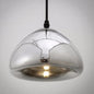 Postmodern Blown Glass Pendant Light - Recessed Shade, 1 Head - Ideal for Restaurants and Ceilings