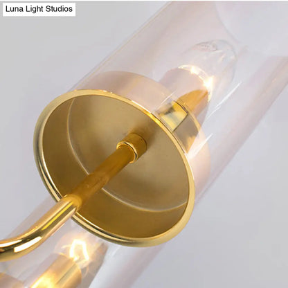 Lámpara colgante cilíndrica posmoderna: cristal azul/coñac, 12 luces, kit de iluminación para lámpara de araña de comedor