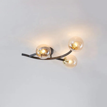 DecorBites™ DecorBites™ Postmodern Glass Ball Ceiling Light for Living Room - Branch Semi Flush Mount