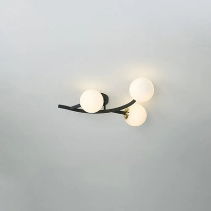DecorBites™ DecorBites™ Postmodern Glass Ball Ceiling Light for Living Room - Branch Semi Flush Mount