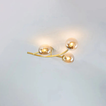 DecorBites™ DecorBites™ Postmodern Glass Ball Ceiling Light for Living Room - Branch Semi Flush Mount