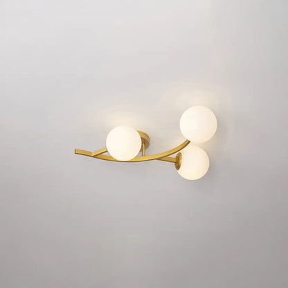 DecorBites™ DecorBites™ Postmodern Glass Ball Ceiling Light for Living Room - Branch Semi Flush Mount