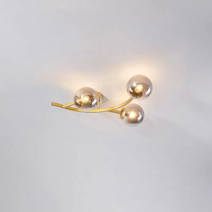 DecorBites™ DecorBites™ Postmodern Glass Ball Ceiling Light for Living Room - Branch Semi Flush Mount