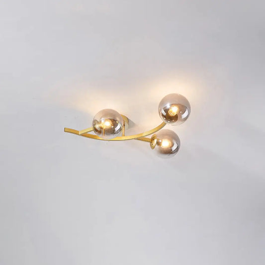 DecorBites™ DecorBites™ Postmodern Glass Ball Ceiling Light for Living Room - Branch Semi Flush Mount