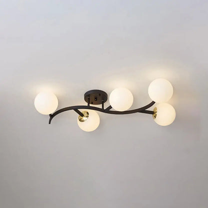 DecorBites™ DecorBites™ Postmodern Glass Ball Ceiling Light for Living Room - Branch Semi Flush Mount