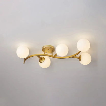 DecorBites™ DecorBites™ Postmodern Glass Ball Ceiling Light for Living Room - Branch Semi Flush Mount