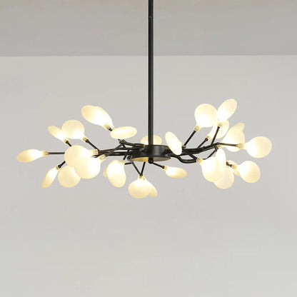 Postmodern Glass Firefly Chandelier: Stylish Ceiling Lamp for Living Room