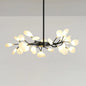 Postmodern Glass Firefly Chandelier: Stylish Ceiling Lamp for Living Room