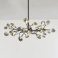 Postmodern Glass Firefly Chandelier: Stylish Ceiling Lamp for Living Room