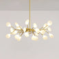 Postmodern Glass Firefly Chandelier: Stylish Ceiling Lamp for Living Room