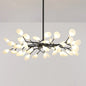 Postmodern Glass Firefly Chandelier: Stylish Ceiling Lamp for Living Room