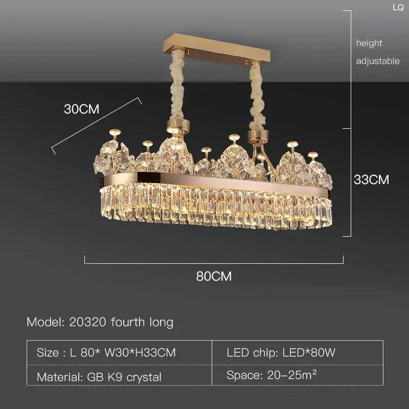 Postmodern gold double layer decorbites crystal chandelier with cascading gb k9 crystal prisms and ornate twisted cords