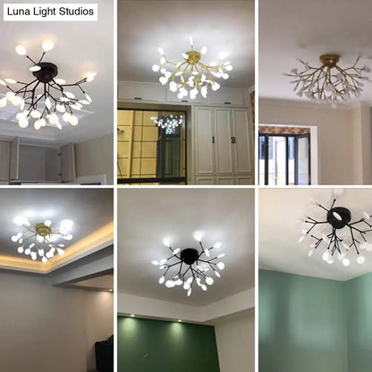 DecorBites™ DecorBites™ Postmodern LED Firefly Shade Ceiling Chandelier for Living Room