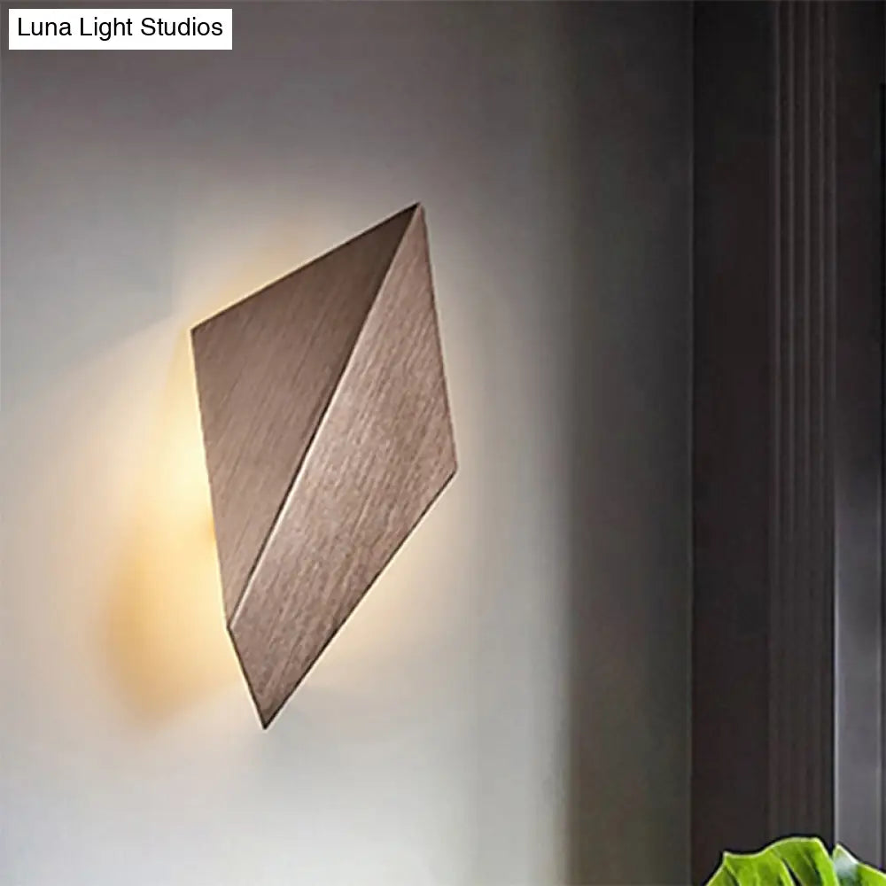 DecorBites™ DecorBites™ Postmodern Metal Geometric Wall Light - 1 Light - Black/Grey/White Sconce Fixture
