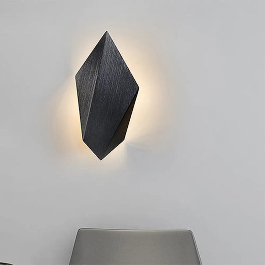 DecorBites™ DecorBites™ Postmodern Metal Geometric Wall Light - 1 Light - Black/Grey/White Sconce Fixture