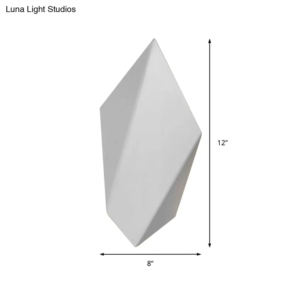 DecorBites™ DecorBites™ Postmodern Metal Geometric Wall Light - 1 Light - Black/Grey/White Sconce Fixture