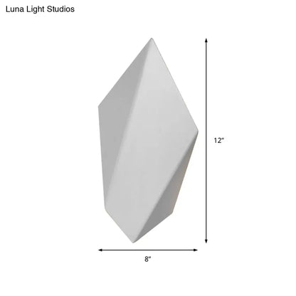 DecorBites™ DecorBites™ Postmodern Metal Geometric Wall Light - 1 Light - Black/Grey/White Sconce Fixture