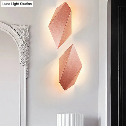 DecorBites™ DecorBites™ Postmodern Metal Geometric Wall Light - 1 Light - Black/Grey/White Sconce Fixture