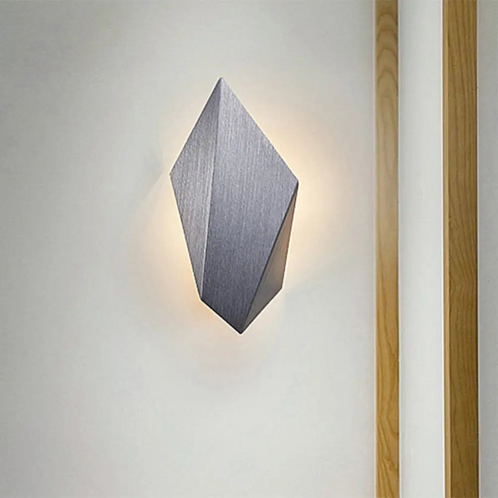 DecorBites™ DecorBites™ Postmodern Metal Geometric Wall Light - 1 Light - Black/Grey/White Sconce Fixture