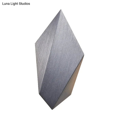 DecorBites™ DecorBites™ Postmodern Metal Geometric Wall Light - 1 Light - Black/Grey/White Sconce Fixture