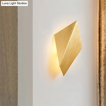 DecorBites™ DecorBites™ Postmodern Metal Geometric Wall Light - 1 Light - Black/Grey/White Sconce Fixture