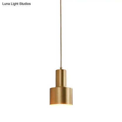 Postmodern Metal Grenade-shaped Suspension Lamp with 1 Bulb for Living Room