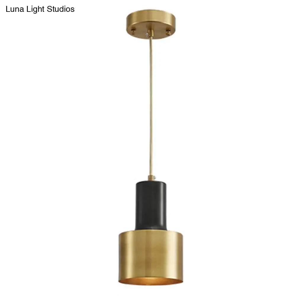 Postmodern Metal Grenade-shaped Suspension Lamp with 1 Bulb for Living Room