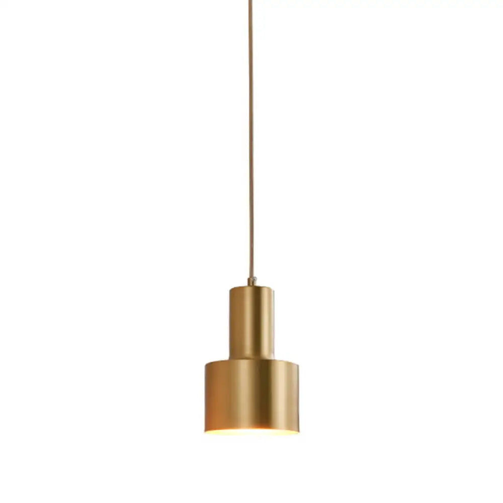 Postmodern Metal Grenade-shaped Suspension Lamp with 1 Bulb for Living Room