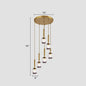 Postmodern Ombre Glass Ceiling Pendant Light for Living Room