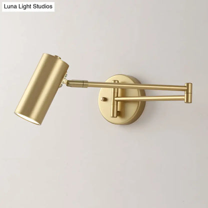 DecorBites™ DecorBites™ Postmodern Tubular Wall Lamp with Extendable Arm - Stylish Bedside Reading Light