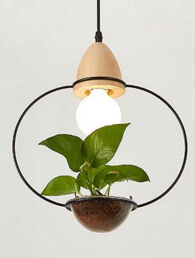 Pot Pendant Planter Light