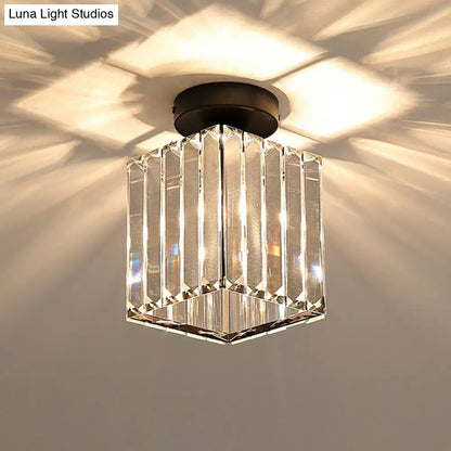 DecorBites™ DecorBites™ Prismatic Crystal Geometric Flush Mount Ceiling Light - Postmodern Style