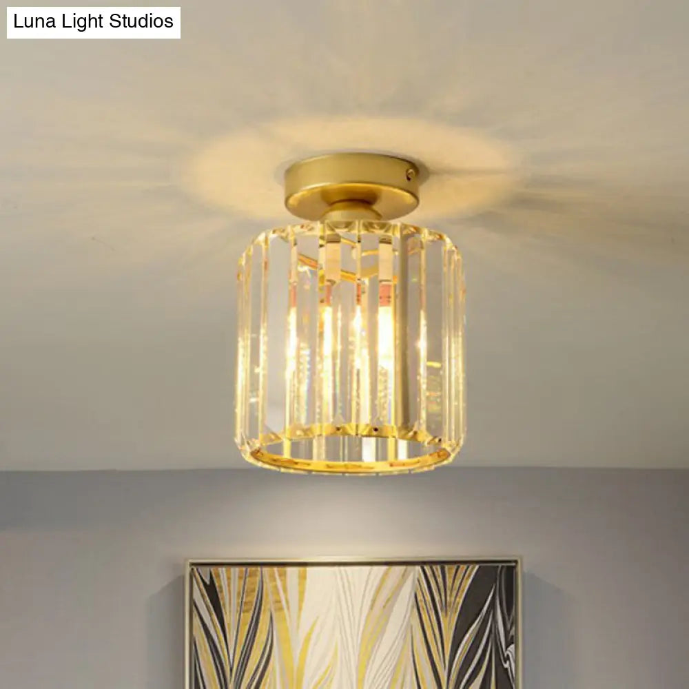 DecorBites™ DecorBites™ Prismatic Crystal Geometric Flush Mount Ceiling Light - Postmodern Style