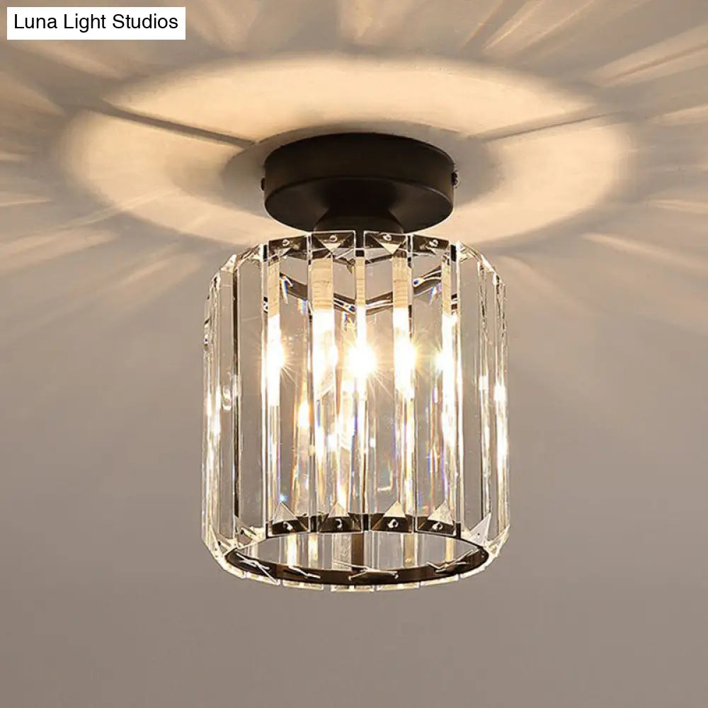 DecorBites™ DecorBites™ Prismatic Crystal Geometric Flush Mount Ceiling Light - Postmodern Style