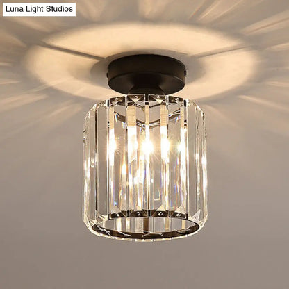 DecorBites™ DecorBites™ Prismatic Crystal Geometric Flush Mount Ceiling Light - Postmodern Style