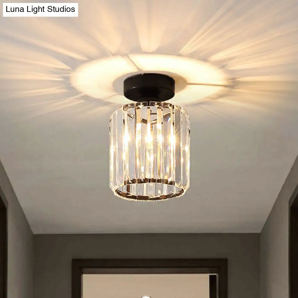 DecorBites™ DecorBites™ Prismatic Crystal Geometric Flush Mount Ceiling Light - Postmodern Style