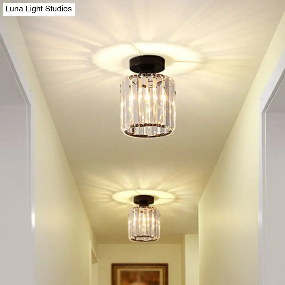 DecorBites™ DecorBites™ Prismatic Crystal Geometric Flush Mount Ceiling Light - Postmodern Style